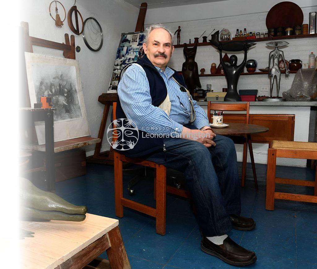 Pablo Weisz Carrington en su estudio