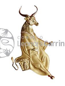 Cow de Leonora Carrington, joyería en oro