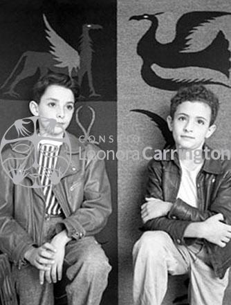Gabriel y Pablo Weisz Carrington, foto en blanco y negro
