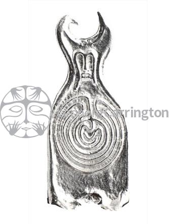 Escultura Minotaura Leonora Carrington, plata pura