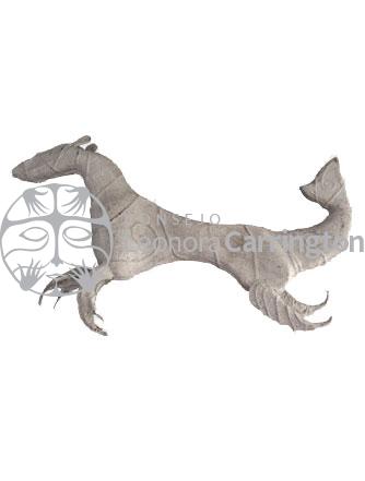 Escultura Veleta Caballo en Carton, yeso y algodón