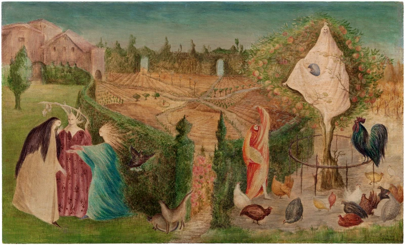 The Kitchen Garden on the Eyot (1946) Pintura