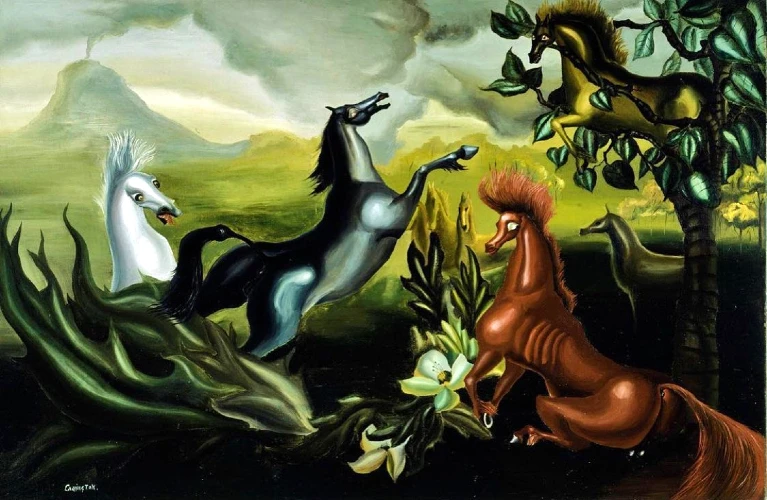 Pintura Horses of lord Candlestick
