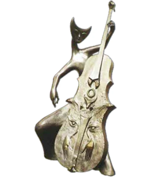 La violonchelista, escultura de Leonora Carrington