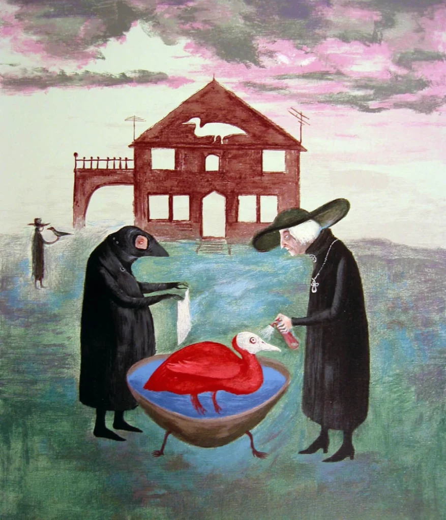 Bird bath (1974) serigrafia