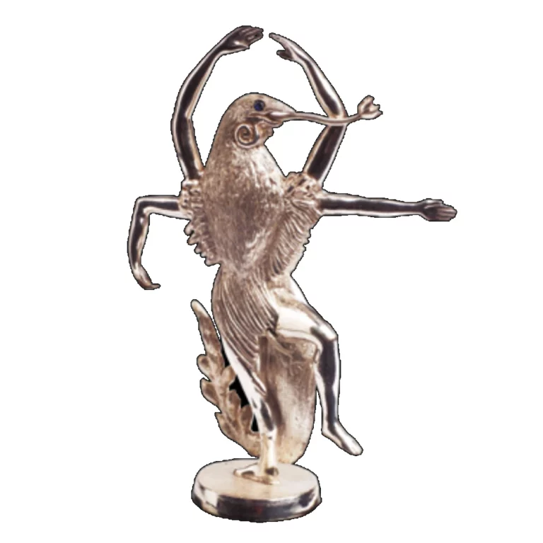 Escultura en plata Bailarín