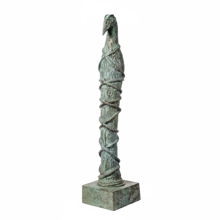 Escultura La gallina ciega