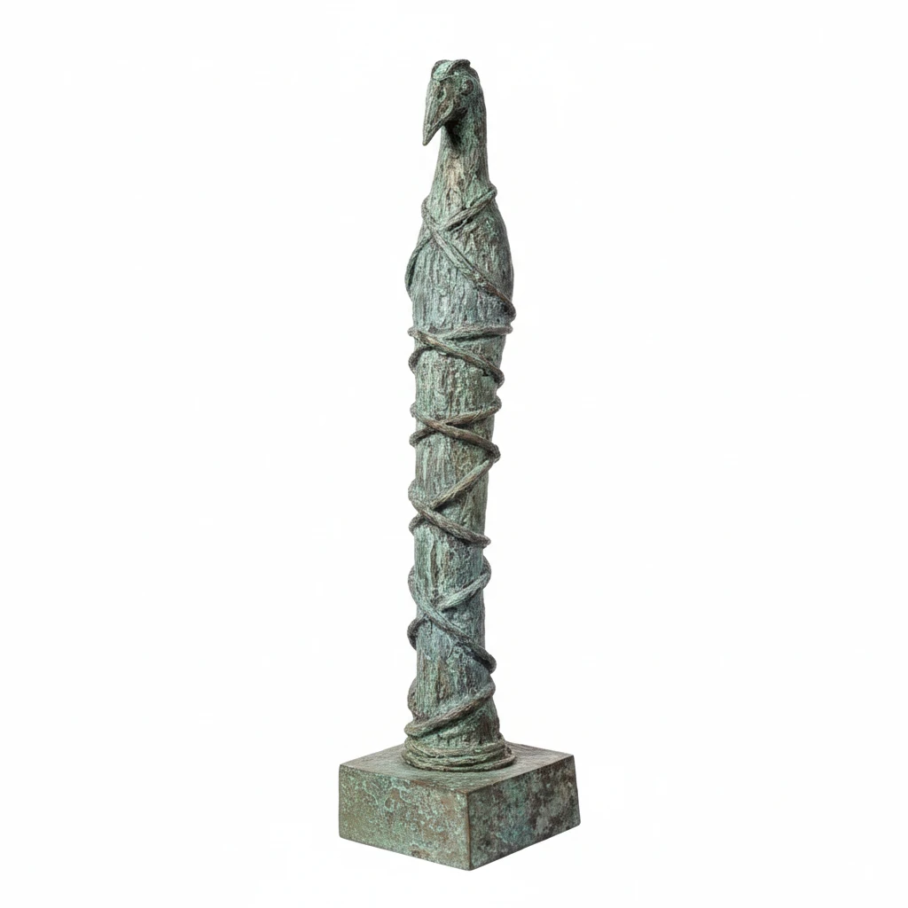 Escultura La gallina ciega