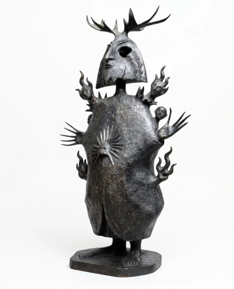 El sueño del fuego (2008) escultura en bronce