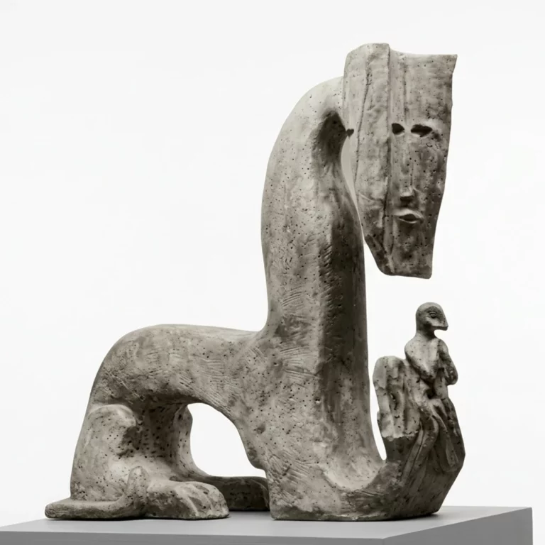 Escultura de bronce Esfinge (1994) de Leonora Carrington